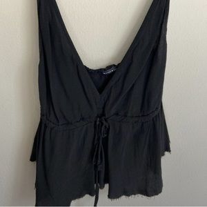 Brandy Melville Black Tie Tank